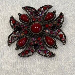 Vintage Maltese Cross Brooch Pin Unisex